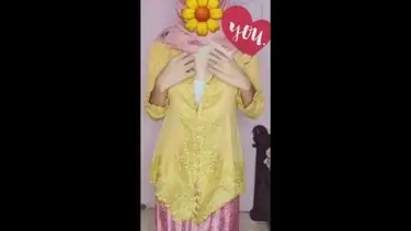 Live Ukhti Kebaya Hijab Pink Menggoda Viral HD Lumer WOT poster